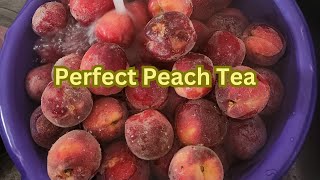 A Slice of Summer to the Perfect Peach Tea