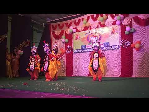 Shankar.M.A Samyukta.M.A twin's brother and sister 2018 5year's kids yakshagaana performance