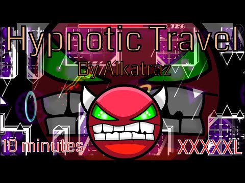 Geometry Dash - Hypnotic Travel By Alkatraz (Medium 10 Minute Demon) [60Hz]