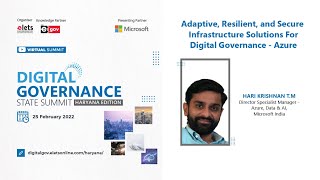 Adaptive, Resilient, and secure infrastructure solutions for digital g