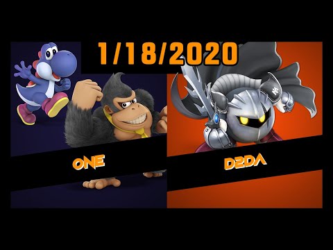 ECG Weekly 1/18/2020 - WQF - One(Donkey Kong, Yoshi) Vs. D2da(Metaknight) - SSBU