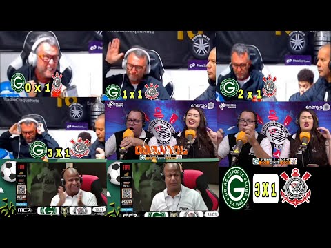 REAÇÕES CORINTHIANAS - GOIÁS 3 X 1 CORINTHIANS / vamos rir 🤣