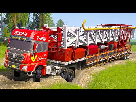 Spintires Mudrunner Mod Truck | Driver Skills Gameplay | Game Daily #mudrunner #spintires