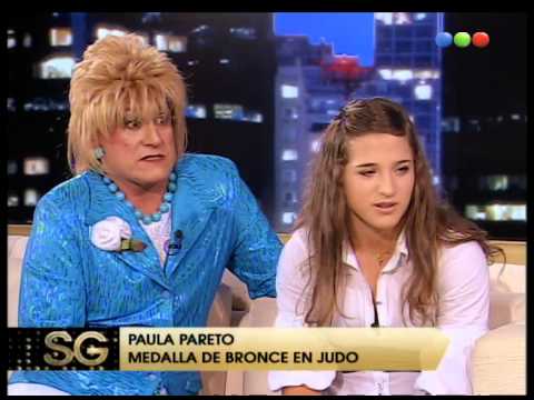 La Tota and Paula Pareto, Bronze in judo - Susana Gimenez