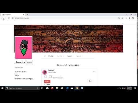 Django Social  Media Website