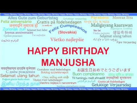 Manjusha   Languages Idiomas - Happy Birthday