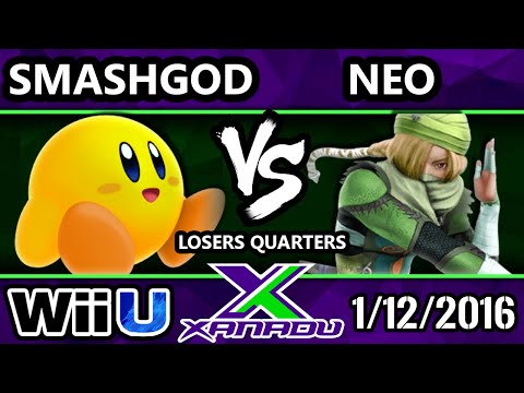 S@X 132 - HE | SmashGOD (Kirby) Vs. Neo (Sheik) SSB4 Losers Quarters - Smash Wii U - Smash 4
