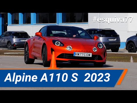 Alpine A110 S 2023 – Maniobra de esquiva  (moose test) y eslalon | km77.com