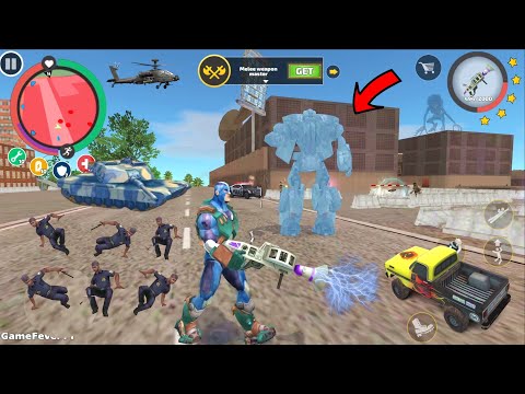 Rope Hero: Vice Town (Policeman & Police Car Dance) Unique Power OF Dance Gun - Android Gameplay HD