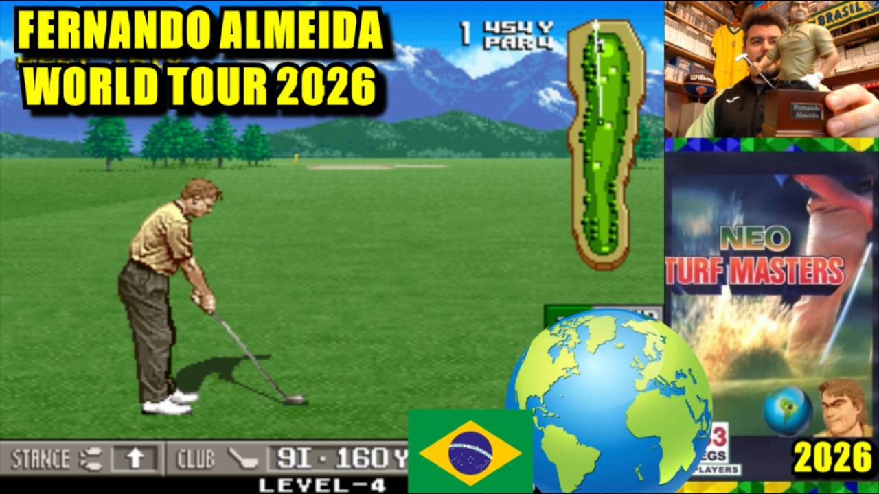 FERNANDO ALMEIDA WORLD TOUR 2026 ⛳ Neo Turf Masters (NEOGEO) - Gameplay en Español