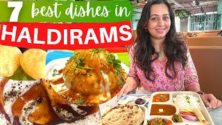 7 BEST INDIAN FOOD dishes to eat in HALDIRAMS DELH