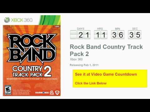 rock band country track pack xbox 360 songs