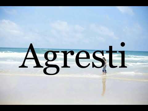 How To Pronounce Agresti🌈🌈🌈🌈🌈🌈Pronunciation Of Agresti