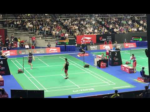 Singapore Open 2019 Day 2- Lin Dan Vs Viktor Axelsen on 10 April 2019