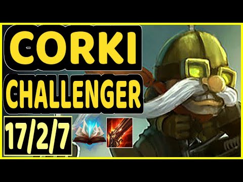 SHOWMAKER (CORKI) vs ZED - 17/2/7 KDA MID CHALLENGER GAMEPLAY - KR