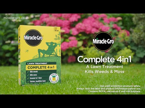 Miracle-Gro® Complete 4 in 1 | Greener Lawn in 1 Week + Weed & Moss Control