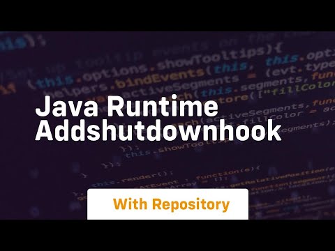 Java Runtime Addshutdownhook