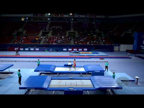 YANG Yanwei (CHN) M - 2022 Trampoline Worlds, Sofia (BUL) - Q2 Trampoline
