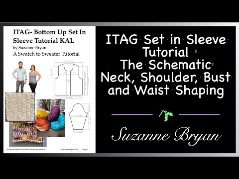 ITAG Set in Sleeve Tutorial - Focus on the Schematic - Shoulder, Neck, Bust and Waist Shaping