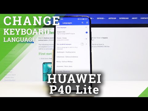How to Change Keyboard Language in Huawei P40 Lite - Set Up Dictionary
