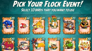 Pick 10 birds | fun CVC CLAN BATTLE early take | still feel the vortex room 8 🤣 | angry birds 2 ab2