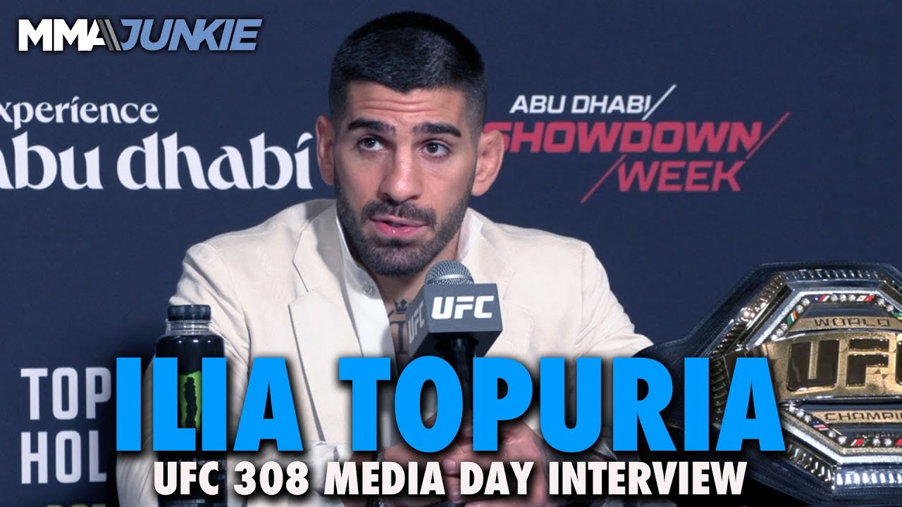 Ilia Topuria Vows to Retire Undefeated; Says Max Holloway's Best Boxer Claim 'A Shame' | UFC 308