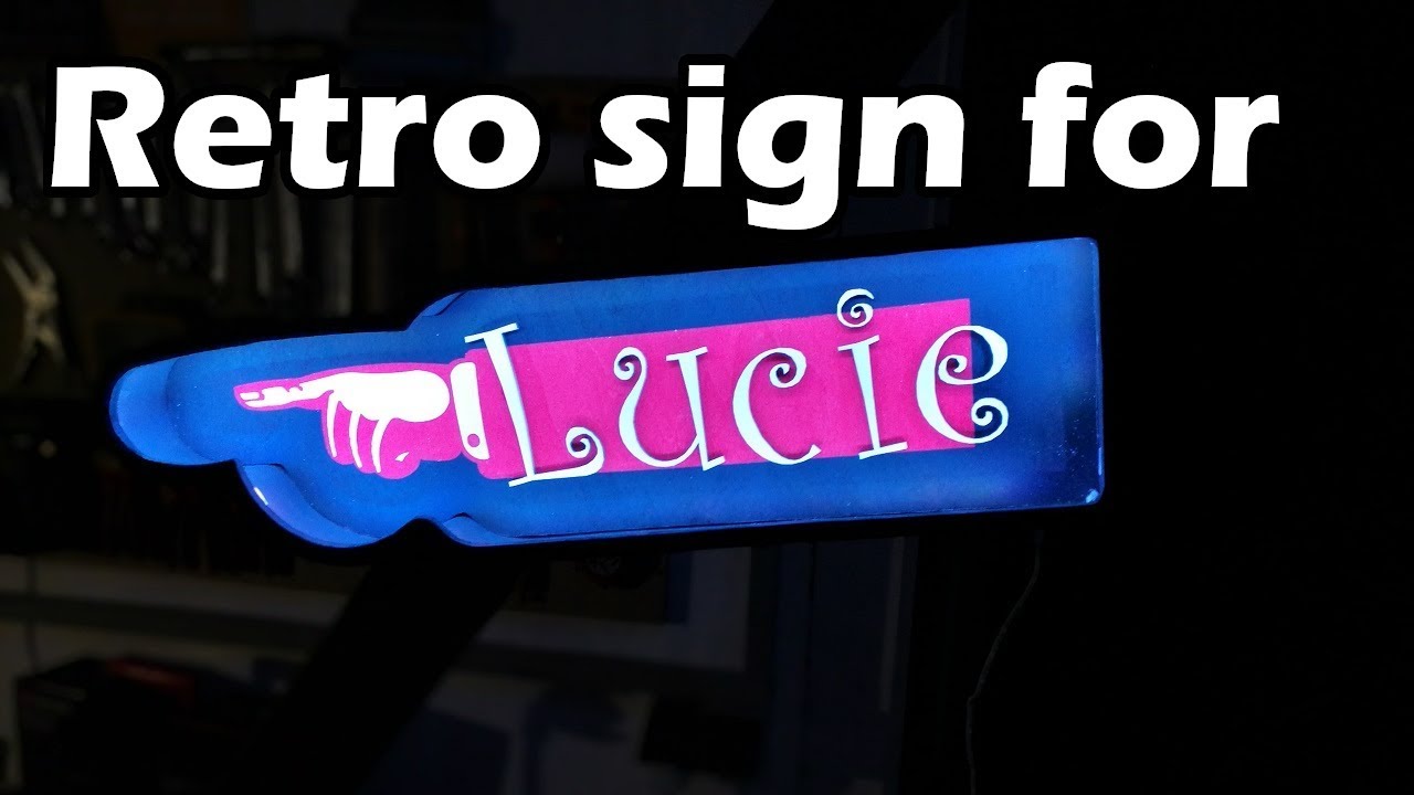 Lucie's Retro Sign
