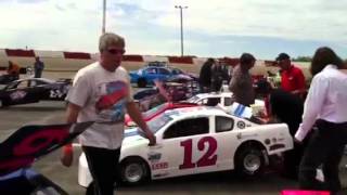 Blind Behind The Wheel overview of the pit area June 2, 2012