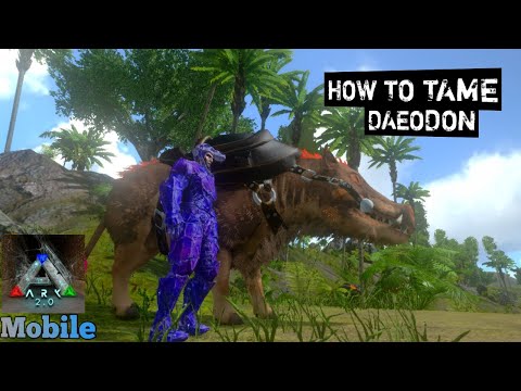 How To Tame Daeodon ,Ark Mobile[S1:E18]...