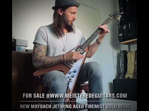 Maybach Jetwing 2025 - firemist gold - PLEK - like Gibson Flying V Bild 16