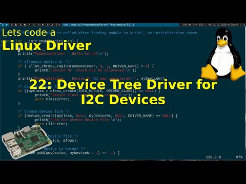 Let's code a Linux Driver -  22: Device Tree driver for an I2C Device