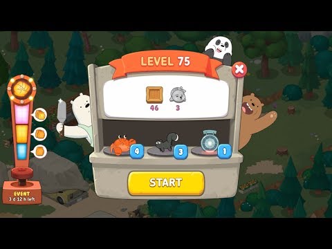 We Bare Bears Match3 Repairs Level 75 HD 1080p