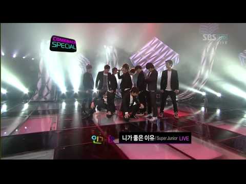 090315 SBS Inkigayo Super Junior Come Back Stage   Sorry,Sorry + Why I like you