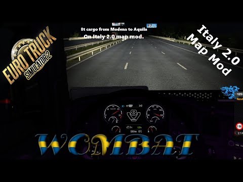 ETS2 - Modena to Aquila on Italy 2.0 Map Mod