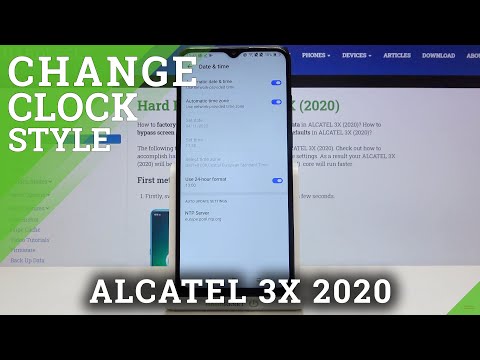 How to Customize Date & Time – Clock Format on ALCATEL 3X 2020