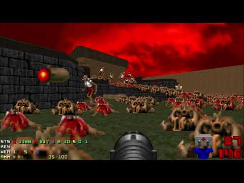 Doom 2 Chillax v9.7.2 Level 10 UV with 101% in 57:05 (Commentary)