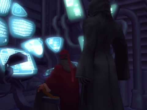 Kingdom Hearts II, English cutscene: 13 - DiZ and the Strange Man - HD 720p