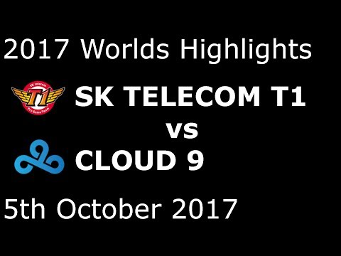 SKT vs C9 HIGHLIGHTS 2017 WORLDS GROUP STAGE DAY 1
