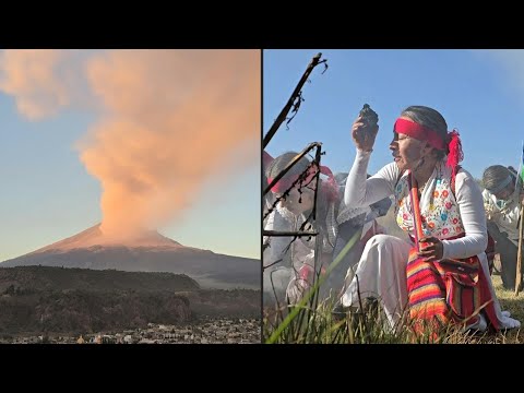 Cantos y danzas por cumpleaños de "Don Goyo", el volcán Popocatépetl de México | AFP