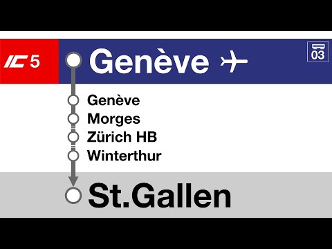 SBB CFF Ansagen/annonces » IC5 Genève-Aéroport — St.Gallen (2021) | SLBahnen