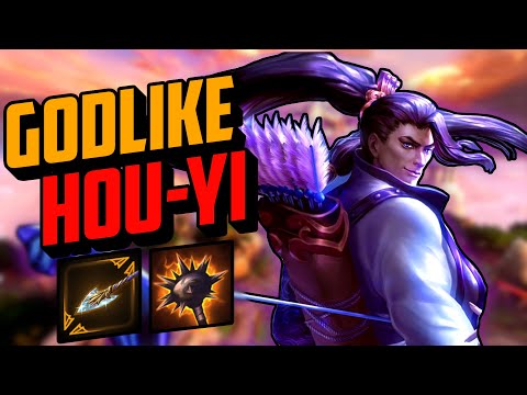 GOING GODLIKE WITH HOU YI! Return Of The 1v1 King - Smite Season 8 ADC Gameplay