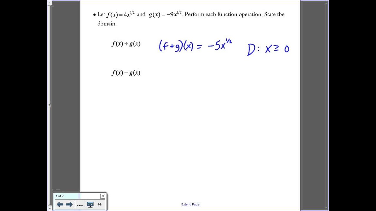 6 3 Function Operations and Composition