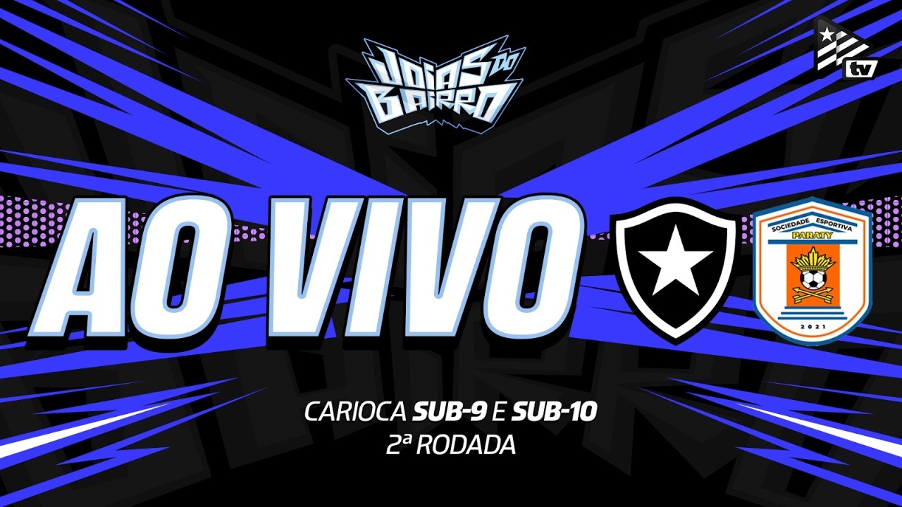 AO VIVO | Botafogo enfrenta SE Paraty pelo Campeonato Carioca Sub-11 e Sub-12