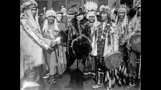 Glacier Park Indians - White Dog Song Grass Dance  1914 Blackfoot Indian Tribe (Blackfeet)