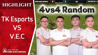 4vs4 Random with VEC in 1 day without captain TK Quyt | AOE Highlight #aoe