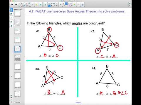 4.7 - Isosceles Base Angle Theorem (Geometry)
