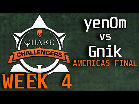 yenOm vs Gnik (FINAL) Quake Challengers Americas week 4 (casted by Effortless)