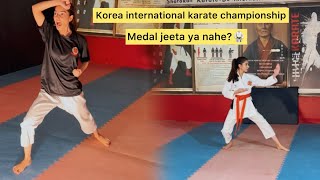 Korea karate championship | first ever international tournament 😨🥋 | maimoona shah vlogs