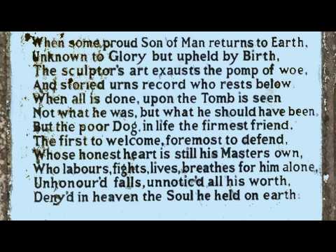 Epitaph to a Dog by George Gordon, Lord Byron (read by Tom O'Bedlam)