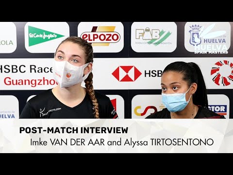 Alyssa TIRTOSENTONO and Imke VAN DER AAR - Post-match interview after semifinals